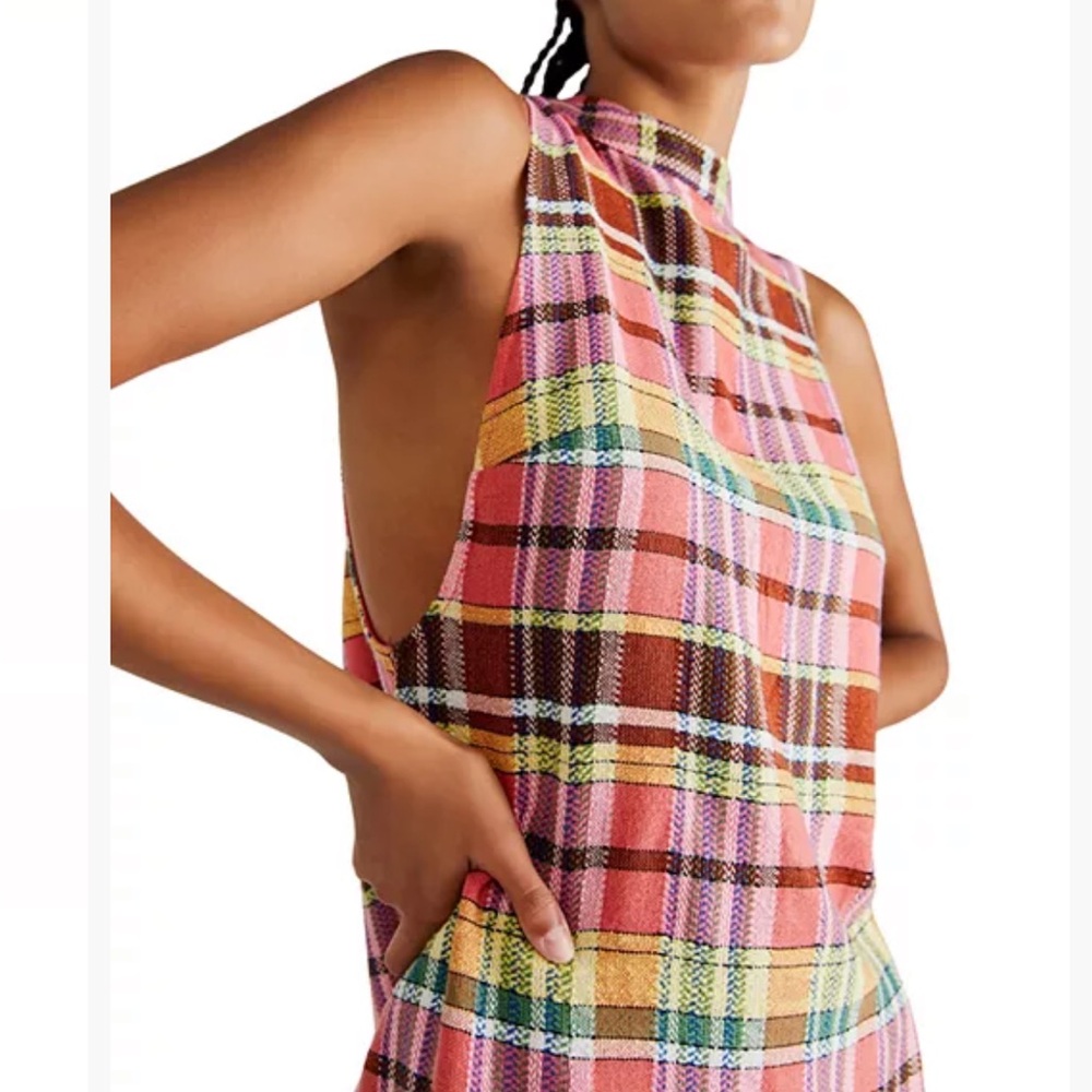 Free People walk the walk plaid dress - Picture 3 of 6